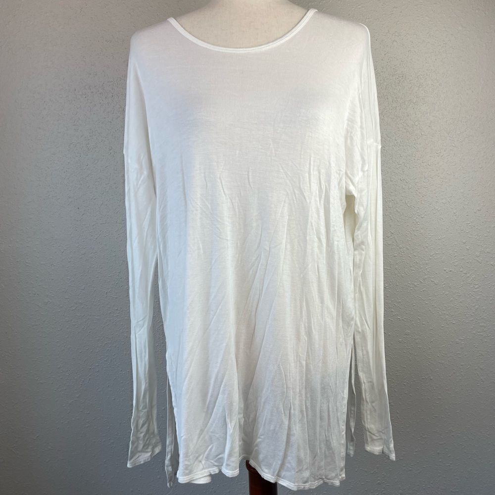 Hollister Off-White Long Sleeve Top Size L EUC